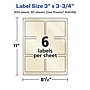 Avery Pearlized Ivory Rectangle Multipurpose Labels, 3" x 3.75", Ivory, 300/Box (94248)~#|#~316B64C2-5221-4470-ADFA4B92E07A238E_sc7