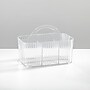 mDesign 4-Section Plastic Desktop Caddy Organizer with Handle, Plastic, Clear (26051) ~#|#~316C7546-4AA2-4187-BBD9C4AF2C420B04_sc7