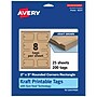 Avery 2" x 3"  Blank Price & Merchandise Tags, Kraft Brown, 200/Carton (95317-KMT25)~#|#~3170DC6F-A917-4679-8D4D06E1B93D6DBA_sc7
