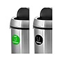 Alpine Industries Stainless Steel Indoor Compost and Trash Can with Swivel Lid, 34 Gallon, Silver, 2/Pack (ALP470-65L-1-CO-T)~#|#~3173CDE9-FC35-4286-94AC7B4B0A6B3F58_sc7