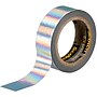 Scotch® Expressions Washi Tape, 0.59" x 7.63 yds., Iridescent White Design (C714-WHT)~#|#~3174A496-DC6E-45BB-8E29EE912DD1AD1F_sc7