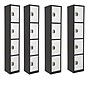 AdirOffice 72" 4-Tier Black and White Storage Locker, 4/Pack (ADI629-204-B-W-PKG-4)~#|#~3177361D-2C91-413E-B5EE8108997D3BC1_sc7
