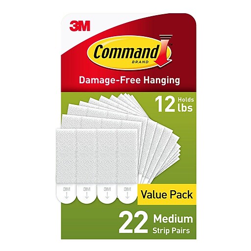 Command Medium Picture Hanging Strips, Damage Free Hanging of Dorm