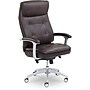 Beautyrest Royo Ergonomic Leather Executive Big & Tall Chair, 400 lb. Capacity, Brown (51449)~#|#~317A3443-CD7D-4527-A5772482C5137878_sc7