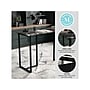 Martha Stewart Eli 47"W Glass/Steel Home Office Desk, Clear/Oil-Rubbed Bronze (XUDK1BK)~#|#~317A98FC-BA1A-4DBE-A09F2C5815FCBB87_sc7