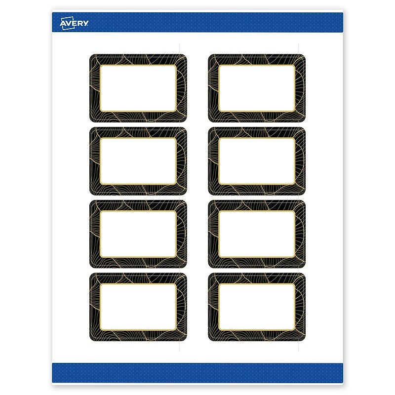 Avery Laser/Inkjet Rectangle Multipurpose Labels, 2" x 3", White, 80/Pack (S00ETH) image 1