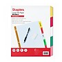 Staples Large Tab Write & Erase Paper Dividers, 5-Tab, Multicolor (ST63045)~#|#~317EBCB0-3290-4838-AE477973A29A1934_sc7