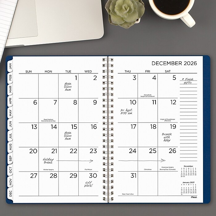 AGENDA  26インチ AGENDA 2026 A5 PAPEL BLANCO 180 PAGINAS - Noritex