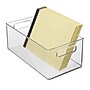 iDESIGN Medium Stackable Plastic Storage Bin, Clear, 4/Pack (29015M4)~#|#~3184E6F8-A203-4229-AD5071197A5EA8E1_sc7