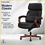 Finch NEO TWO Ergonomic Vegan Leather/Wood Swivel Executive Chair, Black (52373-BLK)~#|#~3188E962-7848-4DB4-B5752796034A18D3_sc7