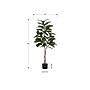 Monarch Specialties Inc. 52" Artificial Rubber Tree in Pot (I 9514)~#|#~318EAF6F-3ED3-48C2-B4B89F4DCEFE1EC7_sc7