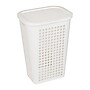 Mind Reader Slim Tapered Hamper with Lid, Plastic, White (SWHAMP50-WHT)~#|#~3191D9EC-CF72-4DF3-8E4B2FCEE768907F_sc7