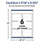 Avery Integrated Cards, 1-7/16" x 3.75", Matte White, 60/Pack (95289)~#|#~319C43C6-9499-4E8E-87A43E185E88D7DA_sc7