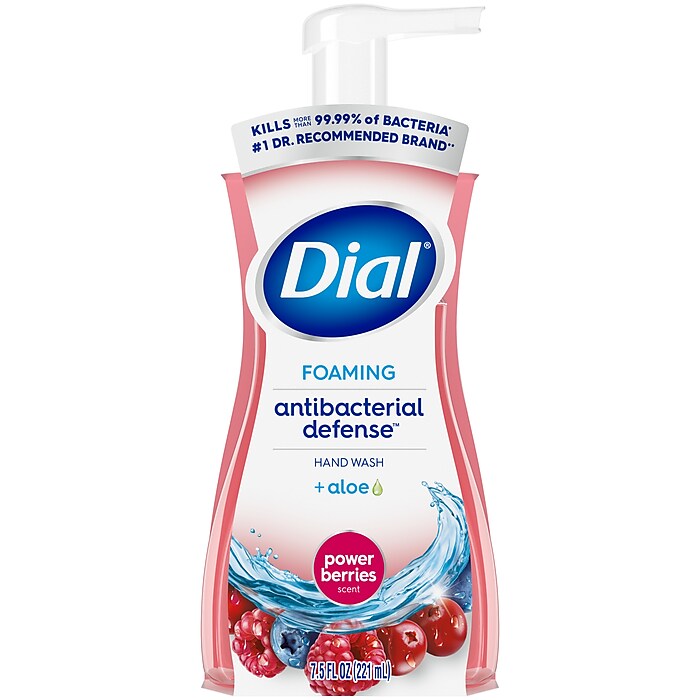 Dial Complete Antibacterial Foaming Hand Soap Power Berries 7.5 Oz. DIA 03016 Staples