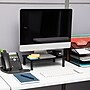 Mind Reader Ventilated Metal Adjustable Monitor Stand, Up to 44 lbs., Black, 2/Pack (4LEGM2PK-BLK)~#|#~31A005F6-3FAD-469A-A1D6763B9D3A2BF0_sc7