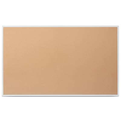 Staples Cork Bulletin Board, Aluminum Frame, 5'W x 3'H (28316-CC)