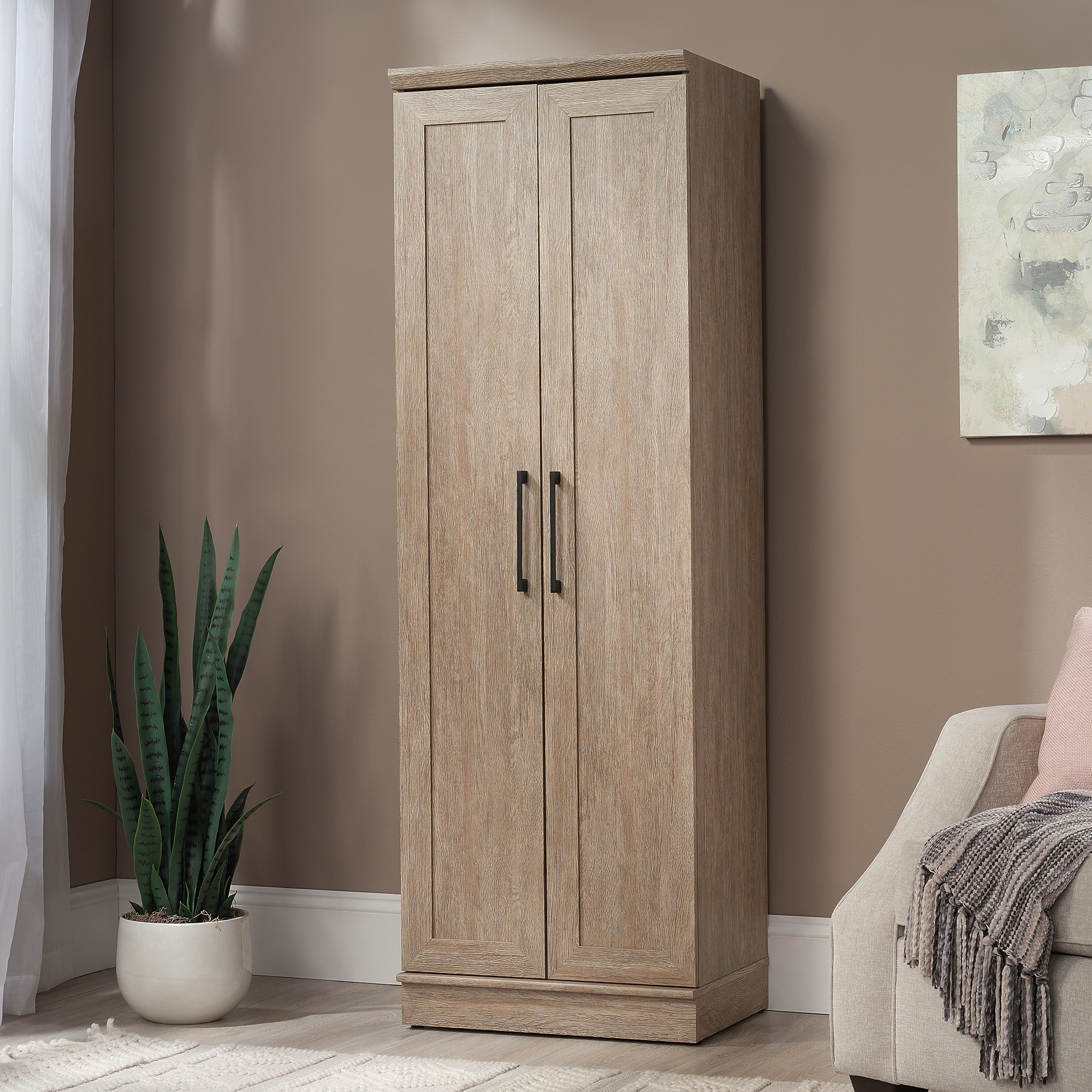 Sauder HomePlus 71″H Storage Cabinet with 5 Shelves, Brushed Oak (438279) Sansujyuku sansujyuku.com