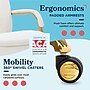 La-Z-Boy Opus Ergonomic Bonded Leather Swivel Executive Chair, White and Gold (CCHR10015A)~#|#~31A7E5A9-EF37-4FF3-A6F8DFD79E373568_sc7