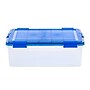 Iris Medium Plastic Storage Bin, 7.87" x 17.75"x 23.60", 41.2 Qt., Clear (500202)~#|#~31A85784-84FA-472C-B744CABEC16F37D5_sc7