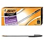 BIC Cristal Xtra Smooth Ballpoint Penss, Medium Point, 0.1mm, Black Ink, Dozen (MS11BK)~#|#~31AB5967-7349-49A7-8E4263857045FA2D_sc7