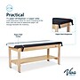 Aristo Wood H-Brace Physician Exam Table with Shelf, 2 Drawer Cabinet, Paper Cutter, Holder, 500lbs. Capacity, Black~#|#~31ACF187-A2B8-42F2-968182D0C2C0DB08_sc7