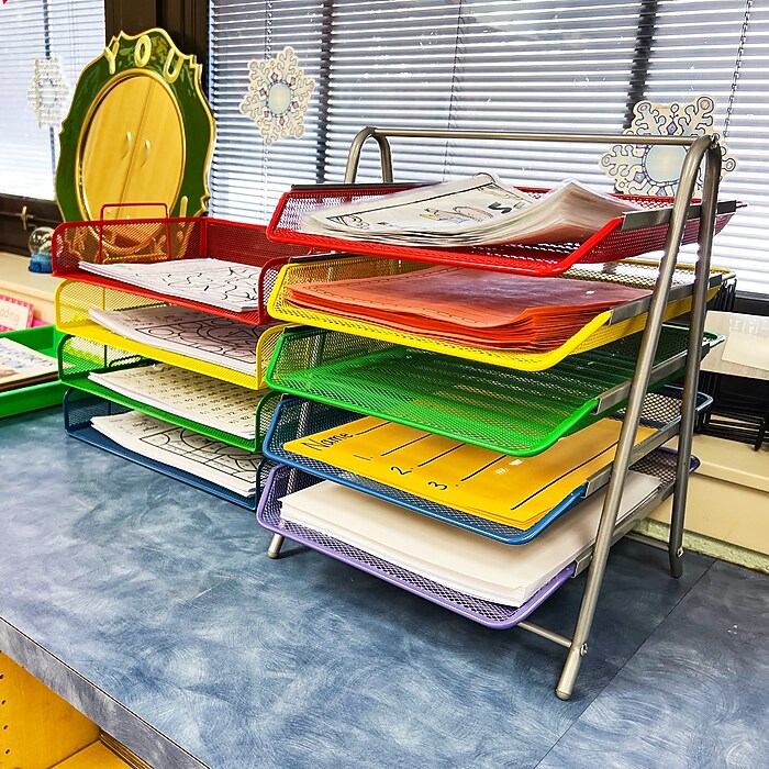 CEP Letter Tray Multicoloured (Pack Of 5) 200 5 Happy | Letter Trays | Fieldskill | Packaging & Workplace Supplies | Office Products