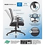 Boss Office Products Ergonomic Mesh Swivel Task Chair, Black/Grey (B6566GY-BK)~#|#~31B00BC5-606C-4511-AEC1030CA209D549_sc7