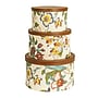 Household Essentials Floral Nestable Hat Boxes with Lift Off Lids, Cardboard, 3/Pack (HE1236)~#|#~31B28E7B-CD8F-4FF7-B43C07890BDACF2F_sc7