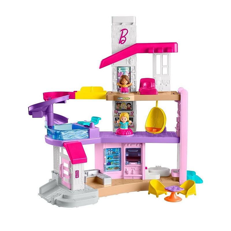 Fisher-Price Barbie Little Dreamhouse Playset by Little People (HKB80) image 1