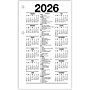 2026 AT-A-GLANCE 6" x 3.5" Daily Calendar Refill Pages, White/Black (E717R-50-26)~#|#~31B838E1-6C9C-49AB-80C8506D06B750D4_sc7