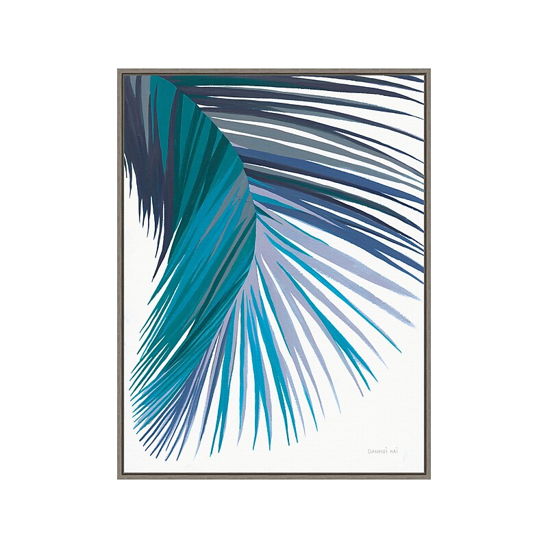 Amanti Art Retro Palm Leaf II Cool, Canvas, 23" x 30" (A42675516436) image 1