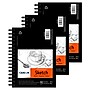 Canson Artist Series 5.5" x 8.5" Wire Bound Universal Drawing Sketch Pad, 100 Sheets/Pad, 3/Bundle (MCXC100510850-3)~#|#~31BCF2F6-9530-4AF7-9C6285D61787AE4D_sc7