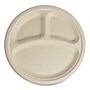 World Centric 10" 3-Compartment Paper Plates, Natural, 700 Plates/Carton (PLSCU10TLFS)~#|#~31BFBAEE-F191-44A9-98A66CE73DB7FE83_sc7