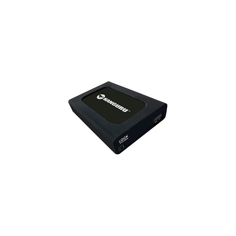 Kanguru UltraLock 2TB External USB 3.0 Portable Hard Drive, Black (U3-2HDWP-2T) image 1