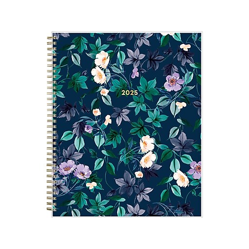 2025 Blue Sky Nightfall 8.5" x 11" Weekly & Monthly Planner, Plastic