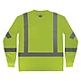 GloWear 8368 High Visibility Long Sleeve T-Shirt, ANSI Type R Class 3, Lime, Large (22054)~#|#~31C9A859-1B8E-4C83-852C738FC714D425_sc7