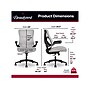 Beautyrest ErgoMax Ergonomic Mesh/Fabric Swivel Task Chair, Gray (60078-Gry)~#|#~31CAC28C-B09C-42AA-805071D751CA21D1_sc7