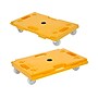 Mount-It! Small Platform Mover Dolly, 220 lb. Capacity, Yellow, 2/Pack (MI-928)~#|#~31CD2A0E-8BA2-4C91-9DA2D535E46099A4_sc7