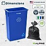 Alpine Industries Plastic Trash Can with Dolly, 23 Gallon, Assorted Colors, 3/Pack (477-PKD1)~#|#~31D5D9CB-E6F0-49E8-BC7B8D5794FE2247_sc7