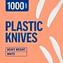 Perk™ Polystyrene Knife, Heavy-Weight, White, 1000/Carton (PK63814)~#|#~31D75145-54AA-490A-91B583B48C160E8D_sc7