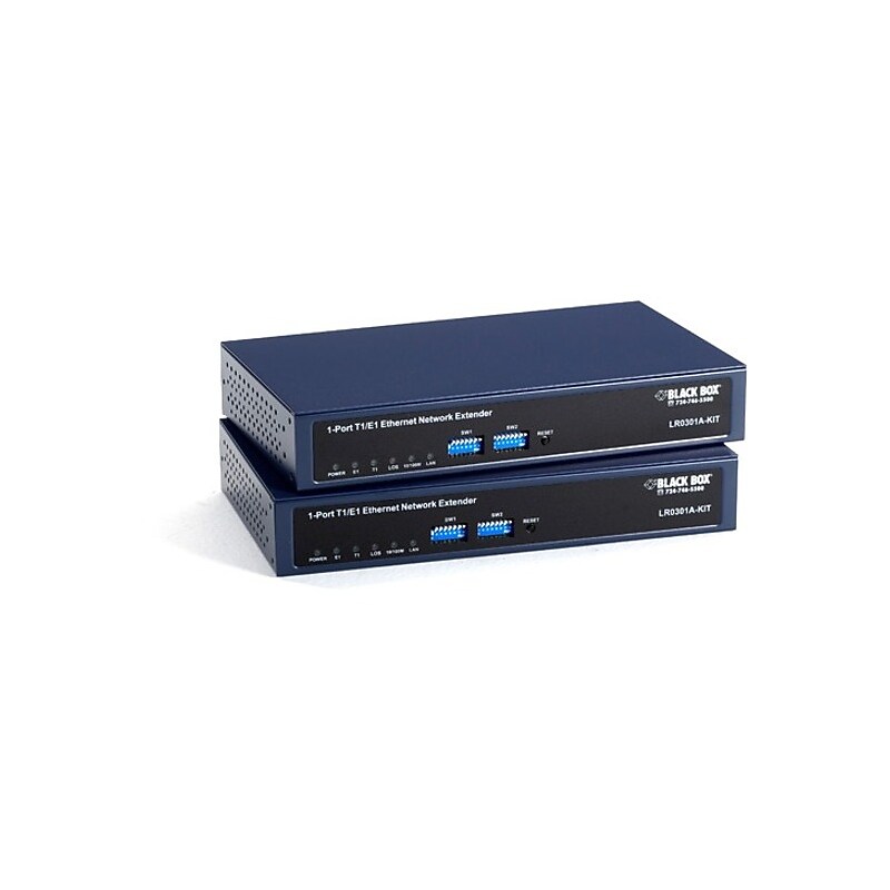 LR0300 Series Managed T1/E1 Fast Ethernet Extender Kit - 1km, 2-Mbps image 1