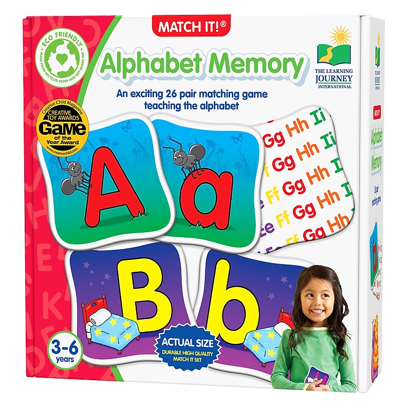 University Games Match It! Alphabet Memory Game (LJI192474) image 1