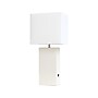 Lalia Home Lexington Table Lamp, White Faux Leather (LHT-3012-WH)~#|#~31E4B864-7B9D-4E8E-BEF06A544EA4DBB8_sc7