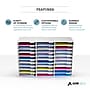 AdirOffice 30-Compartment Literature Organizer, 32" x 13", White (501-30-WHI)~#|#~31EAD5A3-63B7-4BE5-A193AA6907734F8F_sc7