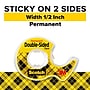 Scotch Permanent Double Sided Tape Refill, 0.5" x 6.94 yds., 1"Core, Clear (136)~#|#~31EBD3D9-FCF9-40A3-A938C4852F8C666E_sc7