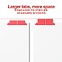 Staples Large Tab Insertable Dividers, 5-Tab, Assorted Colors (13489/11121)~#|#~31ED9E00-C2AA-412E-AC9678E24B8F08A4_sc7