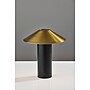 Adesso ADS360 Pina 10.5"H LED Table Lamp, Black/Antique Brass (AD9205-01)~#|#~31EE0998-6126-49D2-99AD122BC543659C_sc7