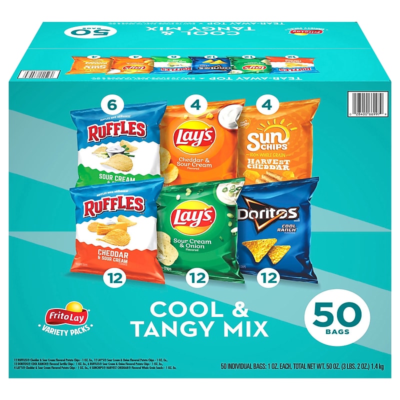 Frito Lay Cool and Tangy Mix Variety Pack, 50 oz., 50/Pack (220-02669) image 1
