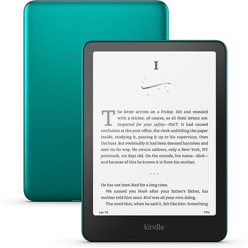 Amazon Kindle Paperwhite Signature Edition 7” Waterproof E-Reader, Metallic Jade (B0CFPP8C33) image 1