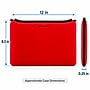 Vangoddy 12" Laptop Sleeve, Red (NBKLEA863)~#|#~31FB2B4F-81C3-4418-88A5297262AD0A5B_sc7